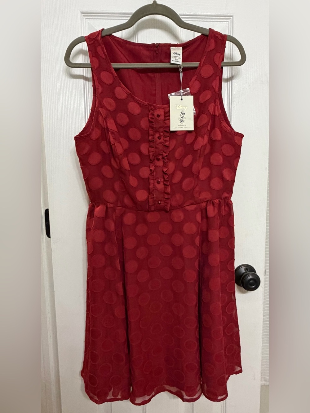 NWT-LC Lauren Conrad Red Polka Dot Sleeveless Mini Dress